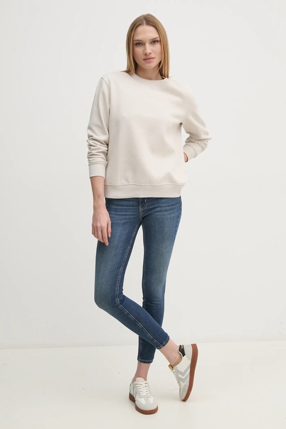 Calvin Klein Jeans bluza J20J224731 beżowy SS25
