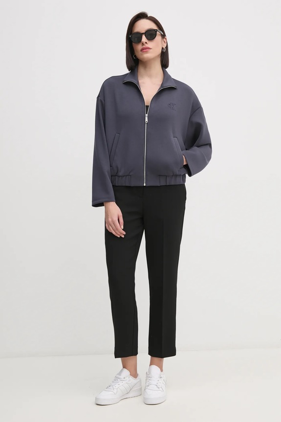 Mikina Calvin Klein Jeans J20J224993 sivá SS25