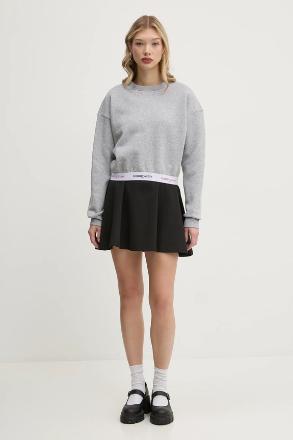 Tommy Jeans felső DW0DW19402 szürke SS25