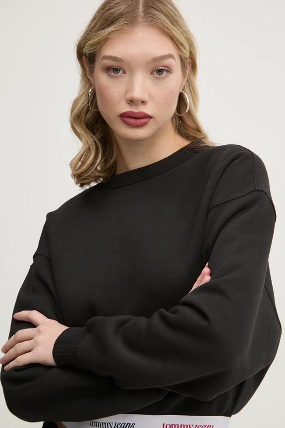 Mikina Tommy Jeans čierna DW0DW19402