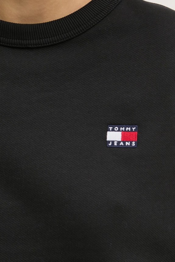 Bavlnená mikina Tommy Jeans DW0DW19408 čierna