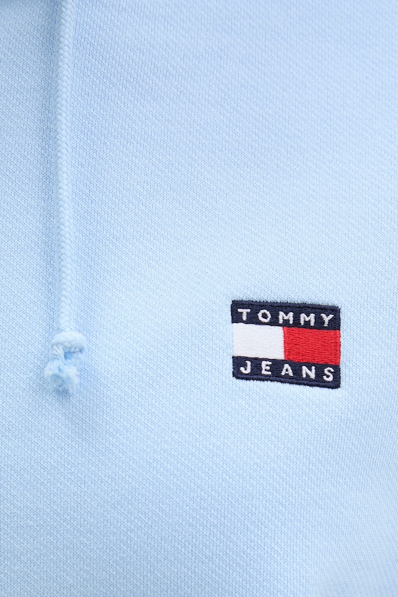 Tommy Jeans felpa con cappuccio da donna in cotone DW0DW19414 blu