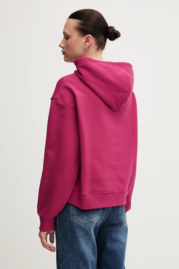 Tommy Jeans mikina s kapucí dámská bavlněná DW0DW19414 růžová SS26