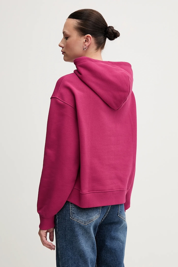 Tommy Jeans mikina s kapucí dámská bavlněná DW0DW19414 růžová SS26