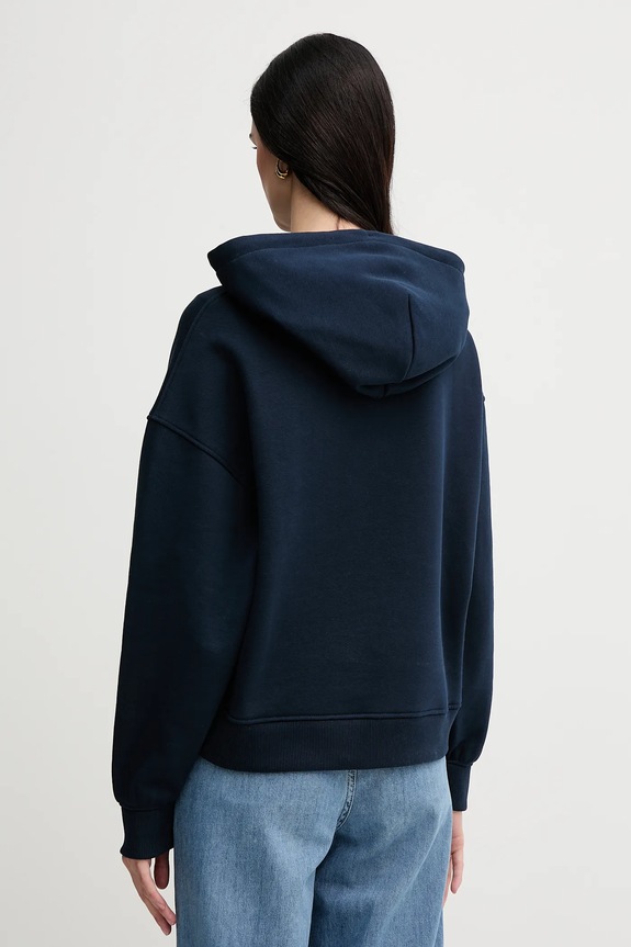 Tommy Jeans mikina s kapucňou dámska bavlnená DW0DW19414 tmavomodrá SS26