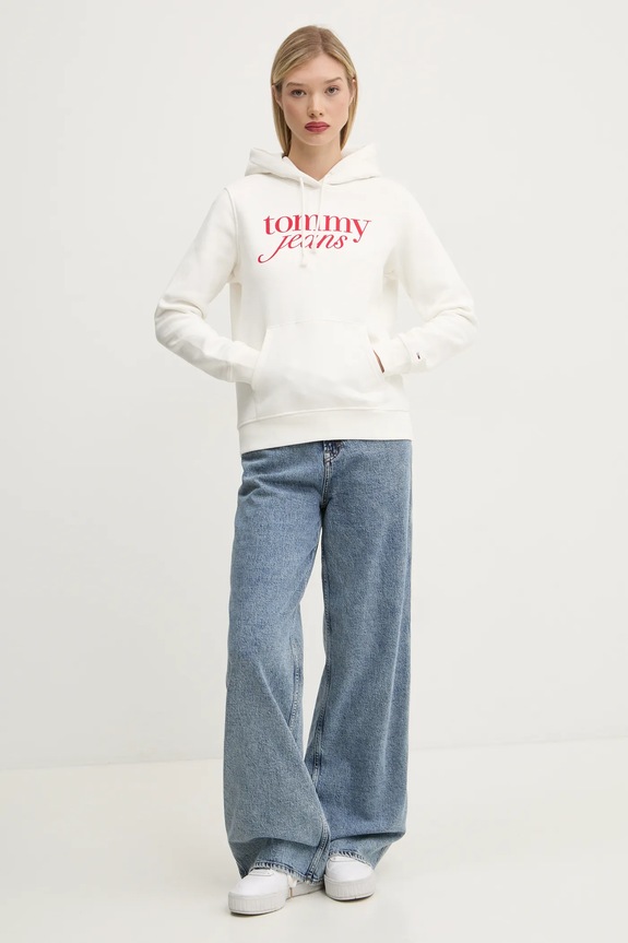 Tommy Jeans felső DW0DW20170 bézs SS25