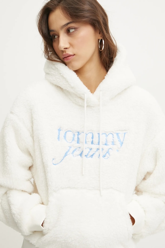 Tommy Jeans bluza beżowy DW0DW20465