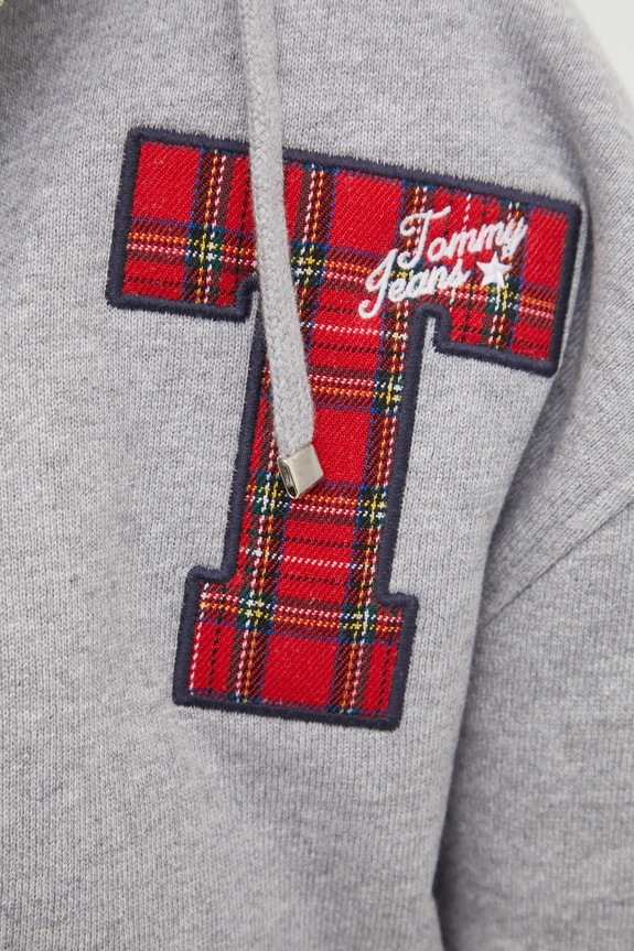 Bavlnená mikina Tommy Jeans DW0DW20535 sivá