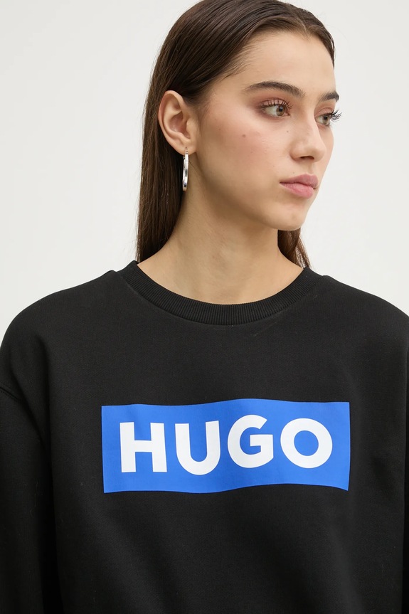 Mikina Hugo Blue Classic Crew_B čierna 50522425