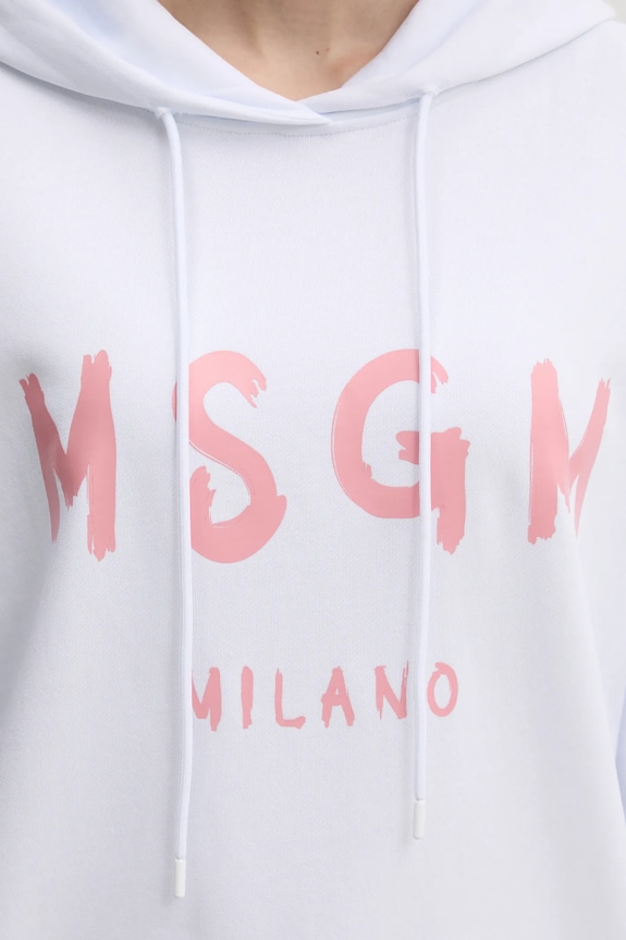 Bavlnená mikina MSGM 3841MDM515.257000 biela