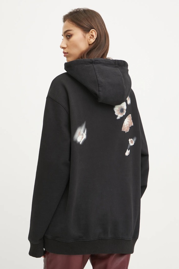 Ρούχα Βαμβακερή μπλούζα HUGO 50534047 μαύρο