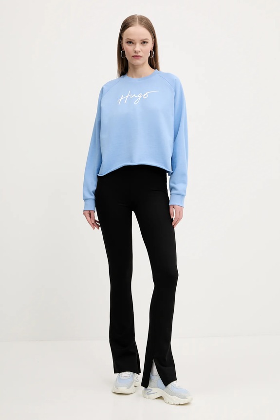 HUGO hanorac de bumbac 50534271 albastru SS25