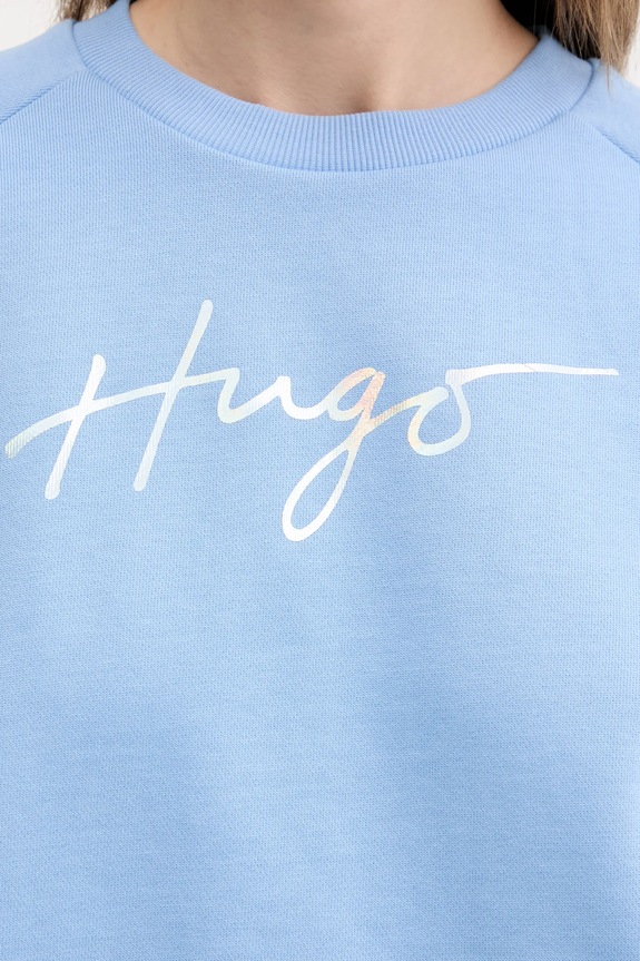 HUGO hanorac de bumbac 50534271 albastru