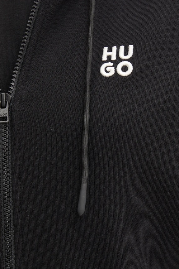 HUGO bluza bawełniana Dalfine 50535240 czarny