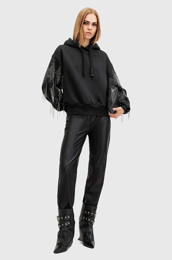 Bavlněná mikina AllSaints LENNON TASSEL W002JA
