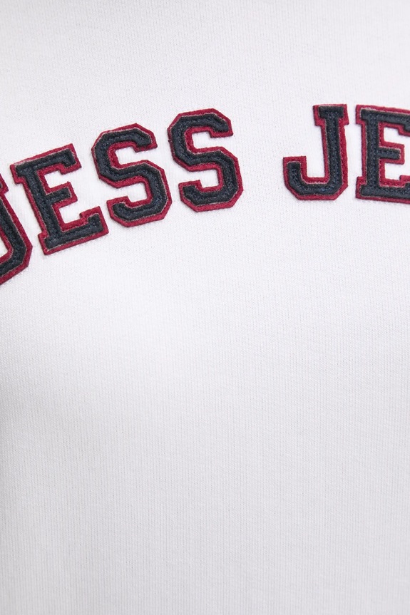 Guess Jeans hanorac de bumbac W5RQ17.K68I4 alb