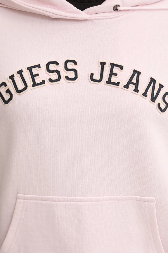 Bavlněná mikina Guess Jeans W5RQ17.K68I4 růžová