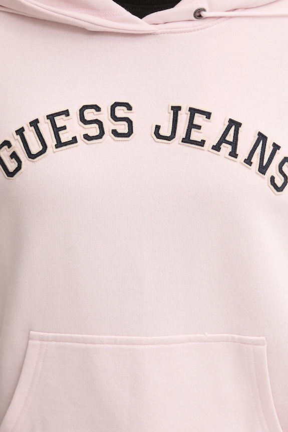 Bavlněná mikina Guess Jeans W5RQ17.K68I4 růžová