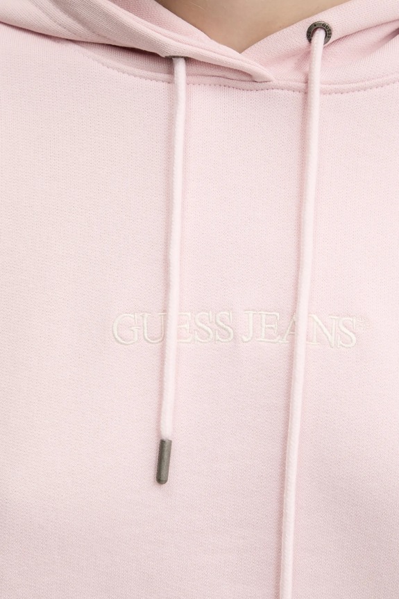 Guess Jeans pamut melegítőfelső W5RQ27.K68I4 rózsaszín