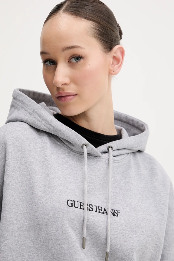 Guess Jeans bluza bawełniana szary W5RQ27.K68I4