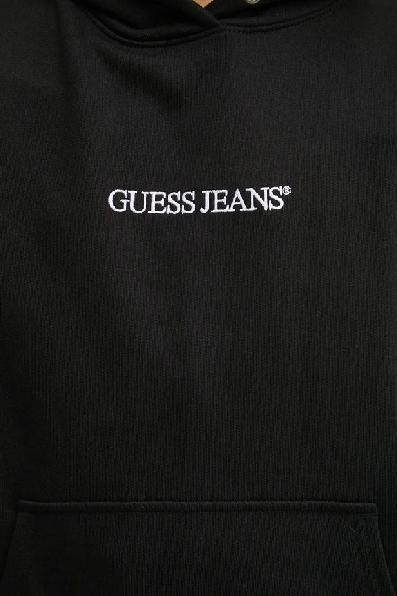 Bavlnená mikina Guess Jeans čierna W5RQ27.K68I4