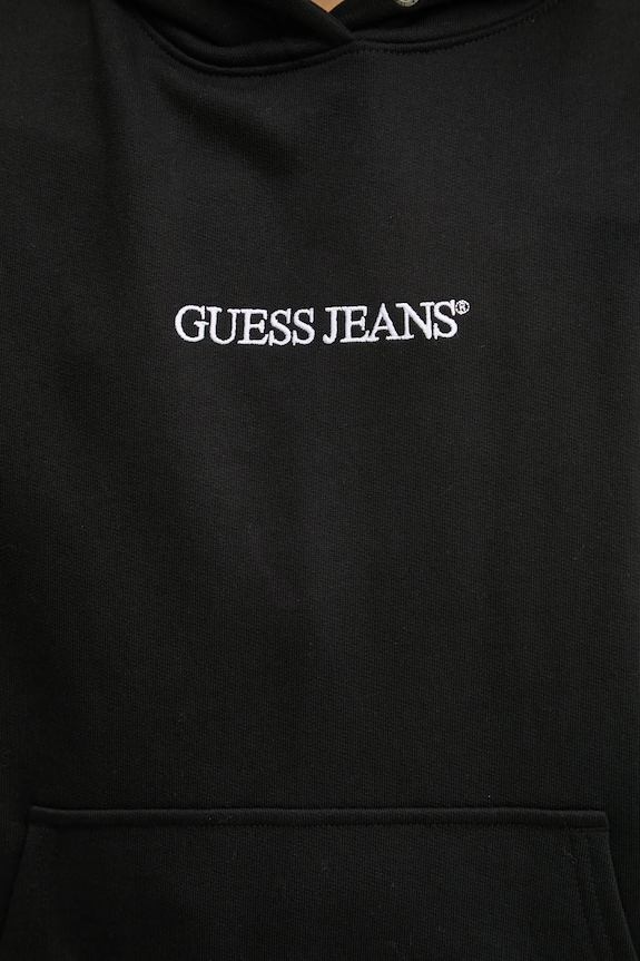 Bavlnená mikina Guess Jeans čierna W5RQ27.K68I4