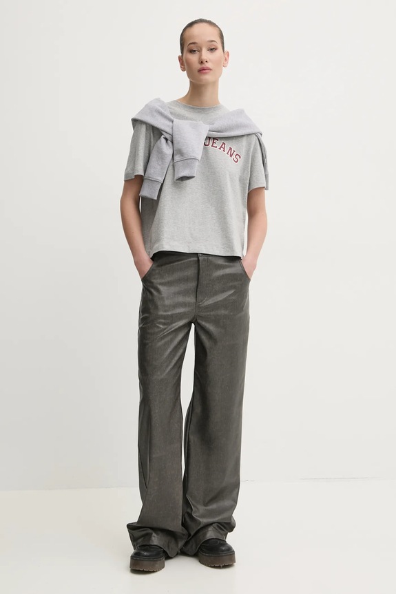 Guess Jeans pamut melegítőfelső W5RQ29.K68I4 szürke SS25