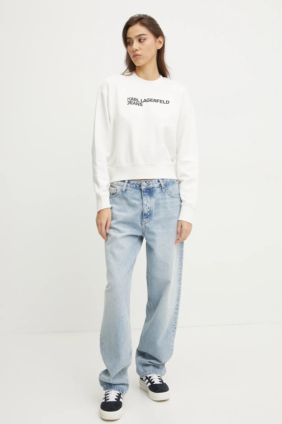 Μπλούζα Karl Lagerfeld Jeans A1W20005 λευκό AA00