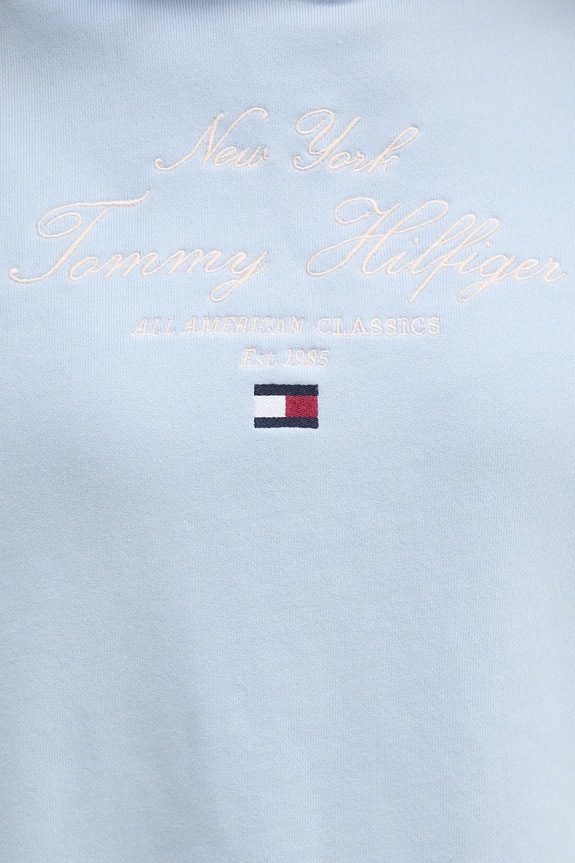 Bavlnená mikina Tommy Hilfiger WW0WW43842 modrá