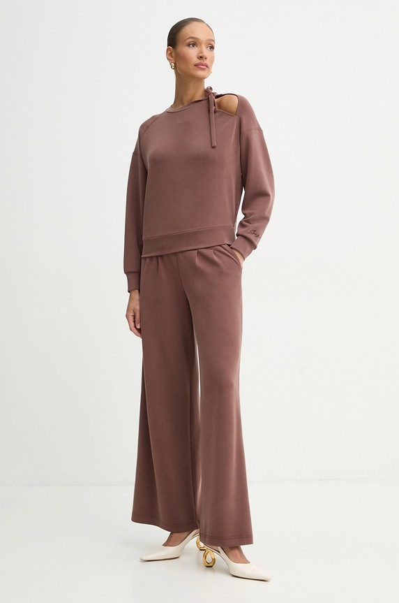 BOSS Orange bluza 50531833 brązowy SS25