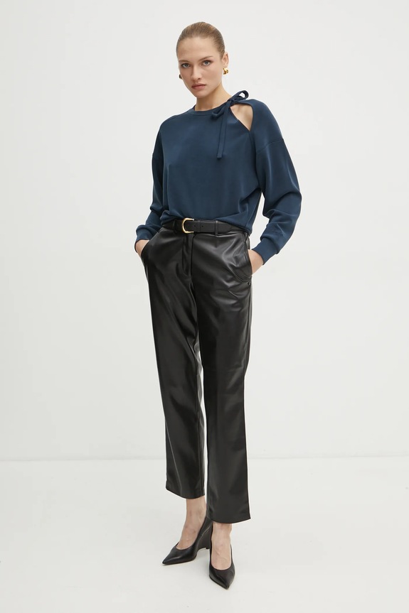 BOSS Orange bluza 50531833 niebieski SS25
