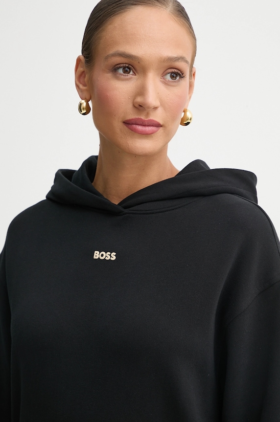 Хлопковая кофта BOSS Orange чёрный 50534815