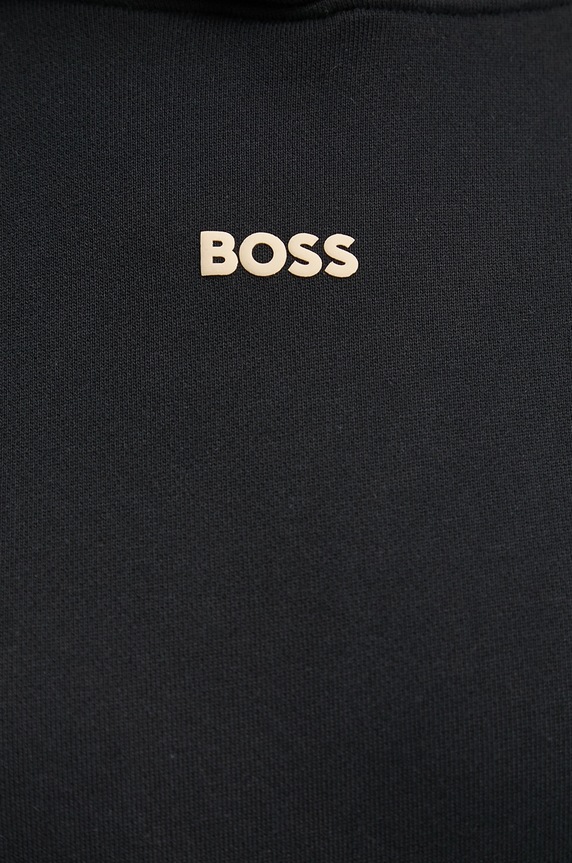 Хлопковая кофта BOSS Orange 50534815 чёрный