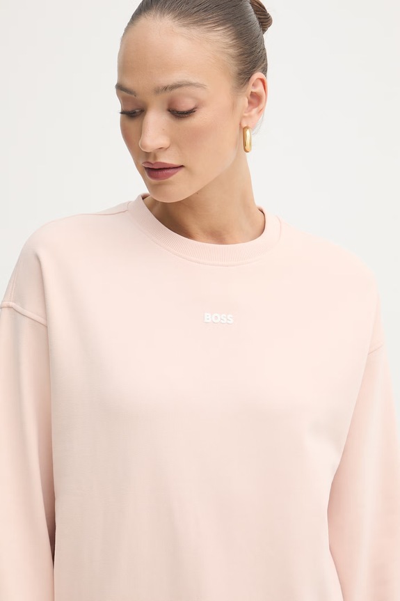 BOSS Orange bluza oversize damska bawełniana pomarańczowy 50534821