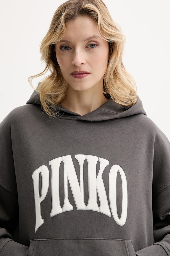 Bombažen pulover Pinko siva 104623.A2CU