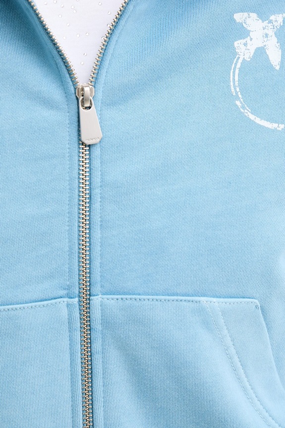 Pinko felpa in cotone 104622.A2CV blu