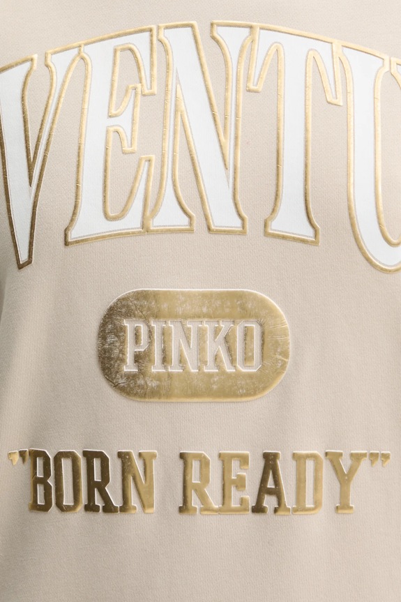 Bavlněná mikina Pinko 104618.A2CZ béžová
