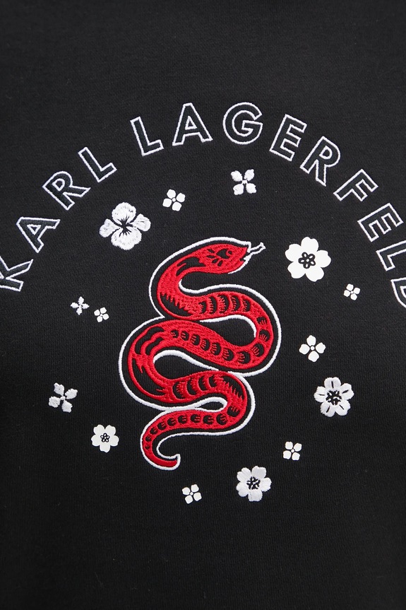 Μπλούζα Karl Lagerfeld A1W20053 μαύρο