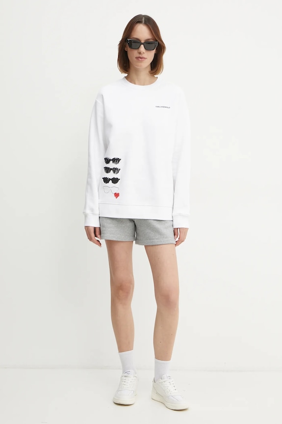 Karl Lagerfeld bluza A1W20076 biały SS25
