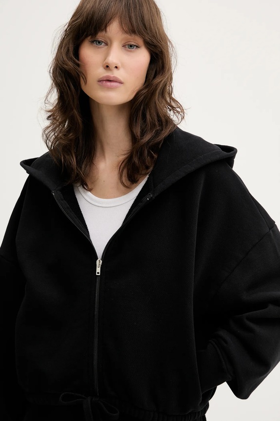 IRO felpa in cotone nero WF14ORITTA