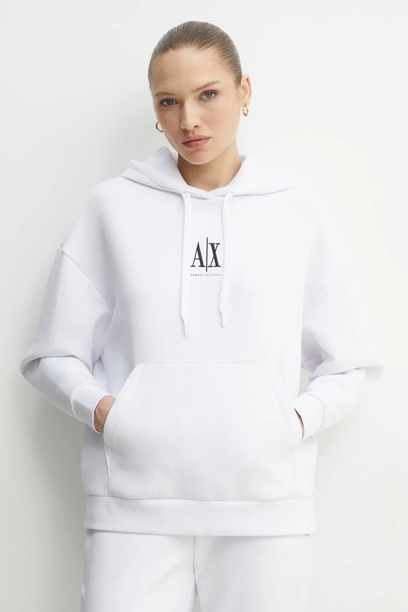 Mikina Armani Exchange s elastanom biela XW000823.AF10818.NOS