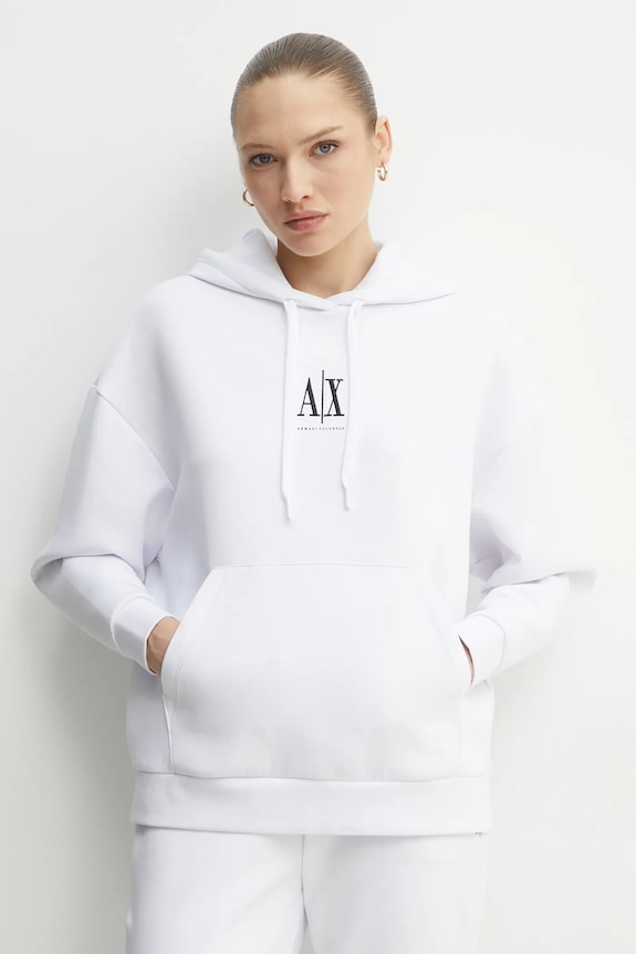 Mikina Armani Exchange s elastanom biela XW000823.AF10818.NOS