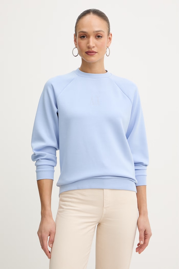 Mikina Armani Exchange s elastanom modrá XW000826.AF13397