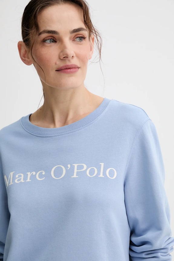 Marc O'Polo bluza bawełniana niebieski 500407354055