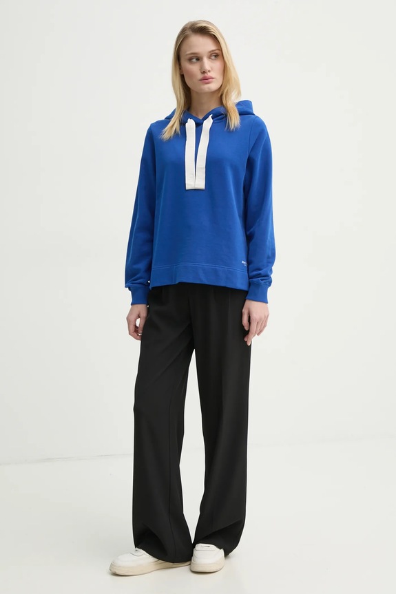 Marc O'Polo bluza bawełniana 502402554083 niebieski SS25