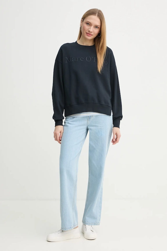 Marc O'Polo hanorac de bumbac 502407354033 bleumarin SS25