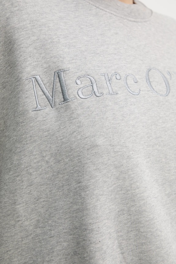 Bavlněná mikina Marc O'Polo 502407354033 šedá