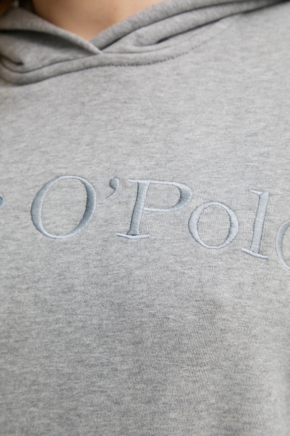 Bavlněná mikina Marc O'Polo 502407354165 šedá