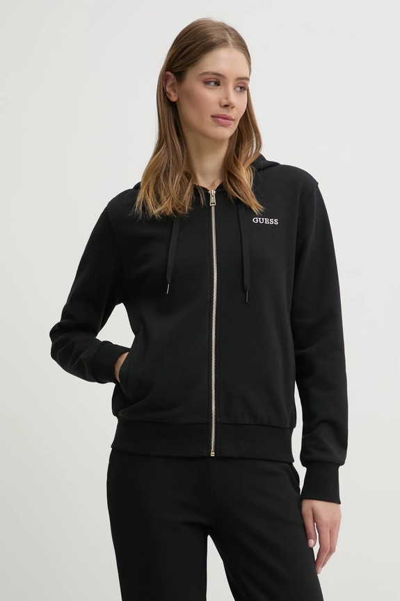 Guess bluza SOFIA z kapturem czarny O5RQ01.KCO31