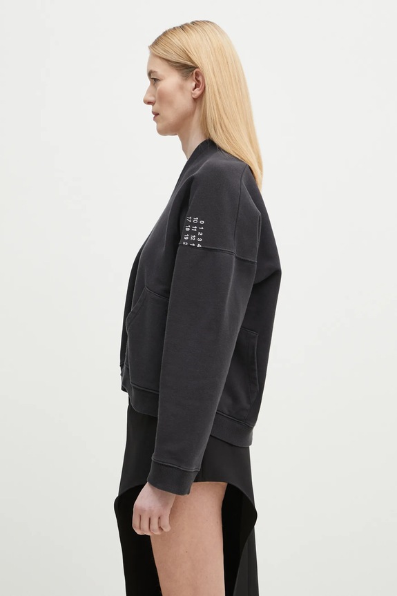 MM6 Maison Margiela bluza bawełniana S52GU0239 czarny SS25